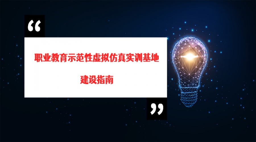 职业教育示范性虚拟仿真实训基地建设指南
